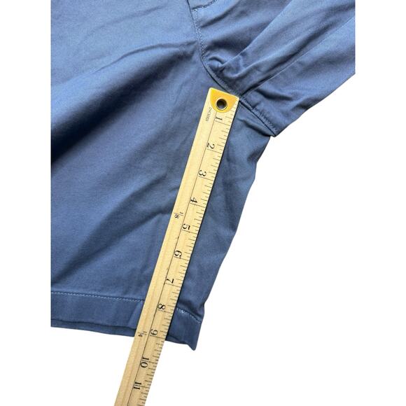 J.Crew Factory Shorts Men 40 Blue 9” Inseam Flat Front Preppy Casual Classic - Picture 6 of 9